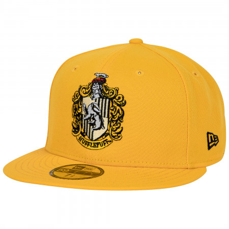 Harry Potter Hufflepuff House Crest New Era 59Fifty Fitted Hat